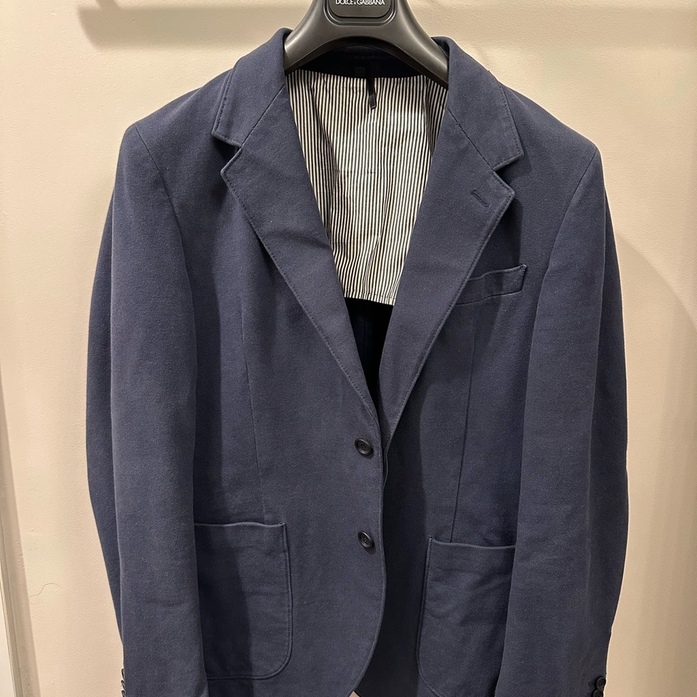Dolce & Gabbana Deep Blue Blazer